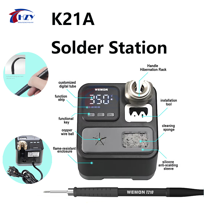 สถานีบัดกรี WEMON K21A T210 10 - C210 Precision Soldering Station บทวิจารณ์และราคา