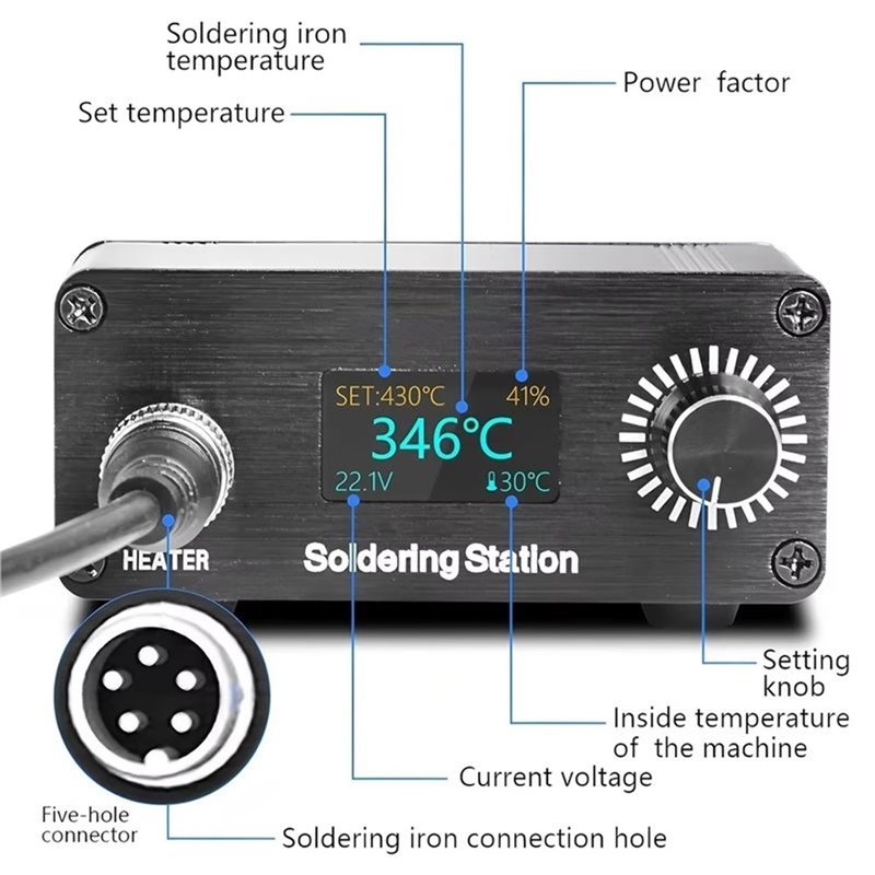 AB11-T12 สำหรับงานซ่อมแซมภายใน - T12 Soldering Station Oled บทวิจารณ์และราคา