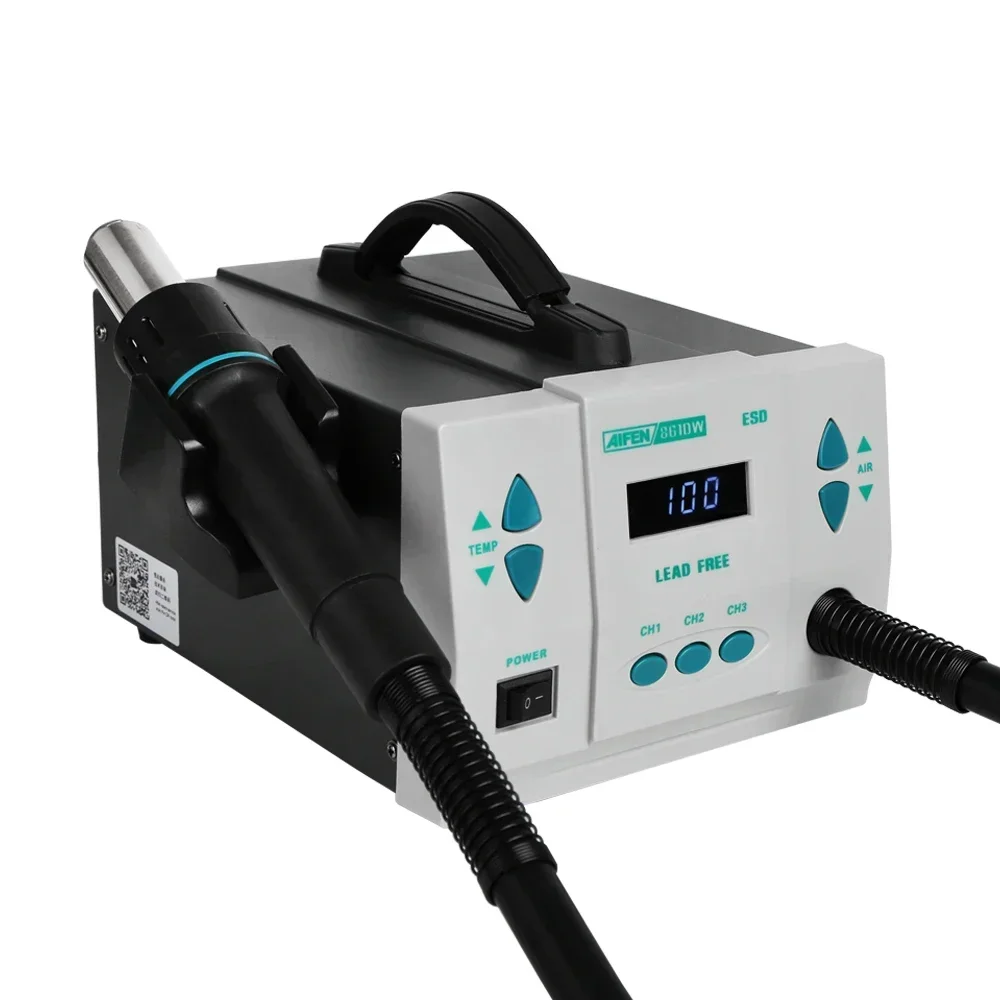 สถานีบัดกรีลมร้อนแบบพกพา AIFEN - Hot Air Rework Station 861Dw บทวิจารณ์และราคา