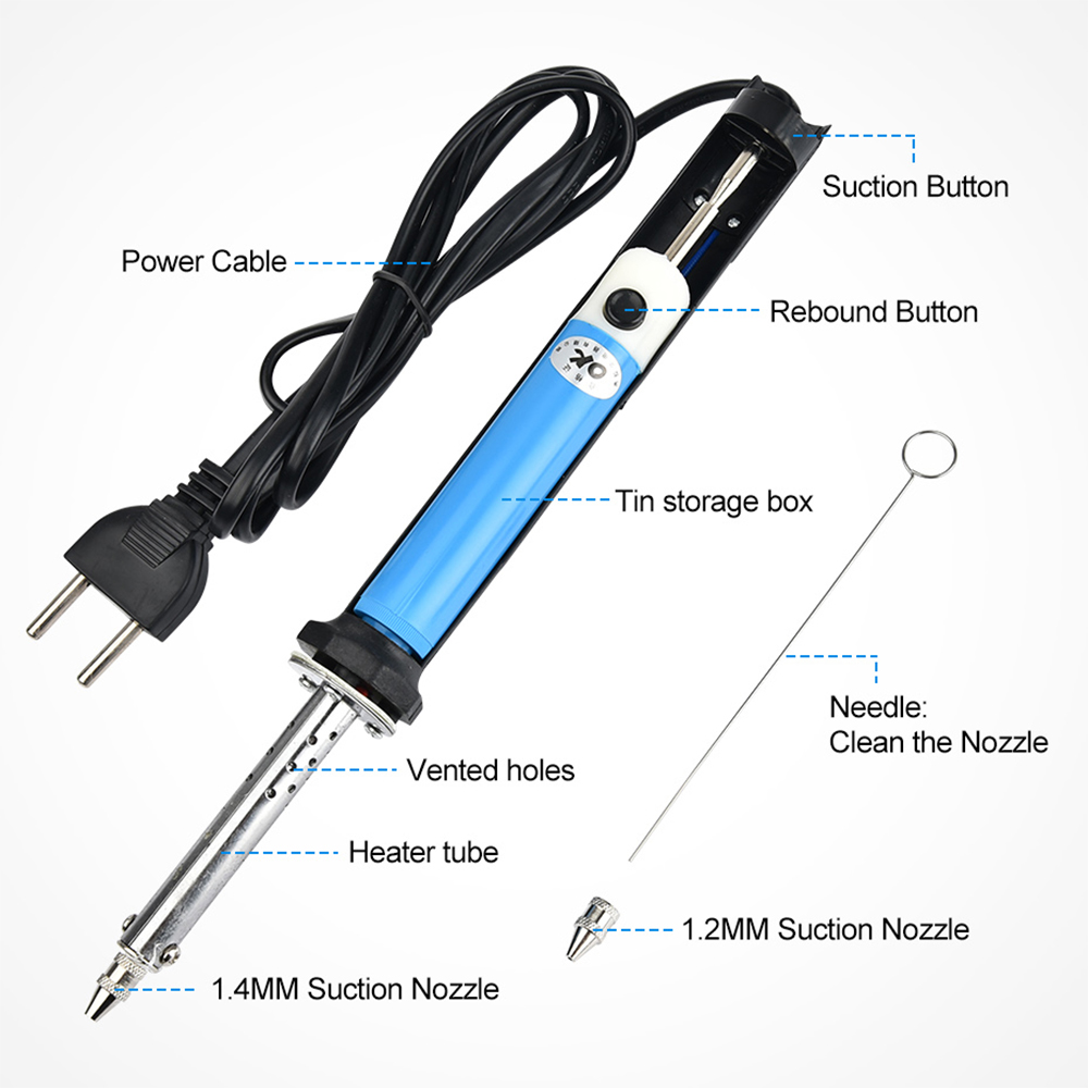 เครื่องดูดตะกั่วไฟฟ้า AC US 11 - Desoldering Pump Electric Vacuum Station บทวิจารณ์และราคา