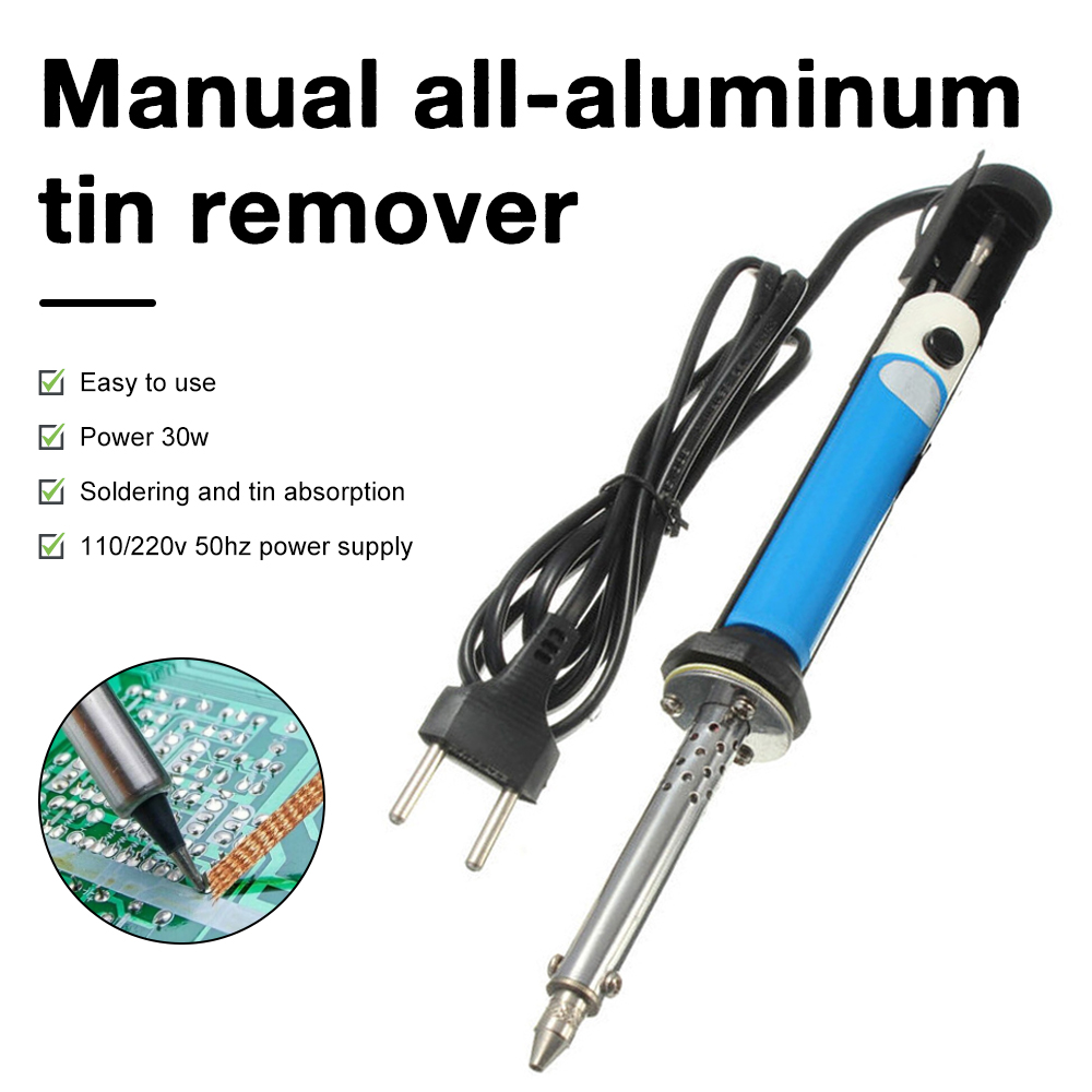 เครื่องดูดตะกั่วบัดกรีไฟฟ้า AC - Desoldering Pump Electric Vacuum Station บทวิจารณ์และราคา