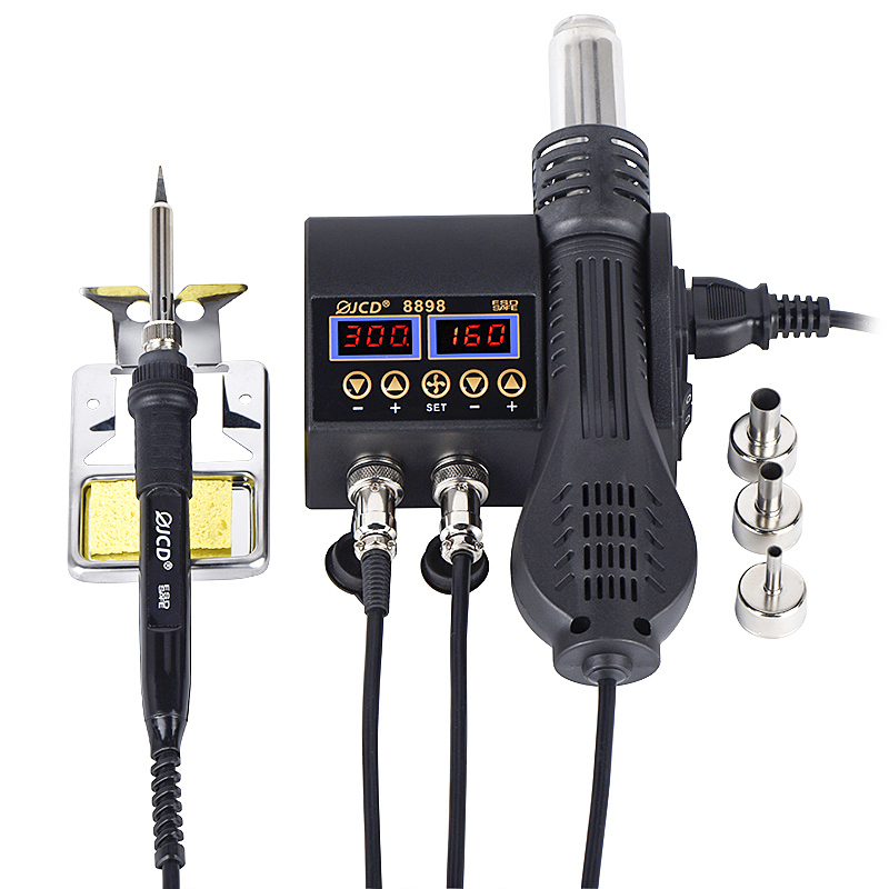 สถานีบัดกรี JCD 2 in 1 8898 พร - 2 In 1 Soldering Rework Station 750W บทวิจารณ์และราคา